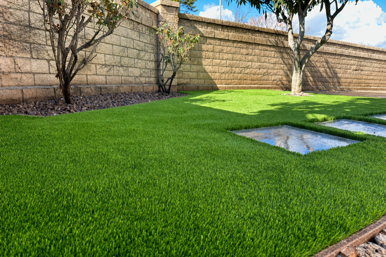 Artificial grass installation in Panama City, FL